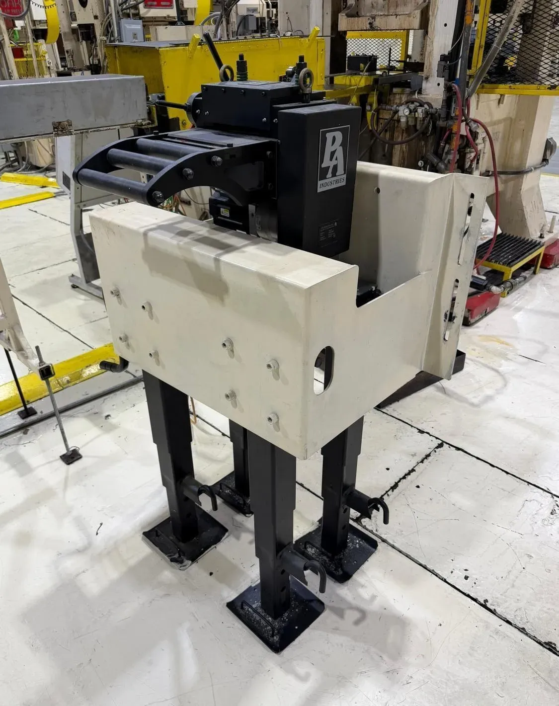 5" x .138" PA Industries, Servo Feeder, 3.55" feed roll diameter, 0.138" max. roll opening, pilot release, PA