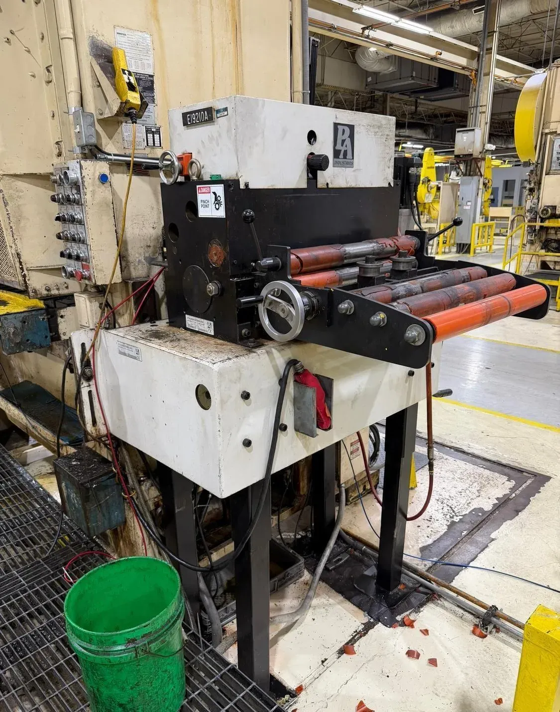 24" x .09" PA Industries #SRF-M24, Servo Feeder, 3.55" roll diameter, 0.138" max. roll opening, cascade