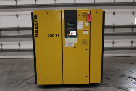 Kaeser #CSD-75, Rotary Screw Air Compressor, 75 HP