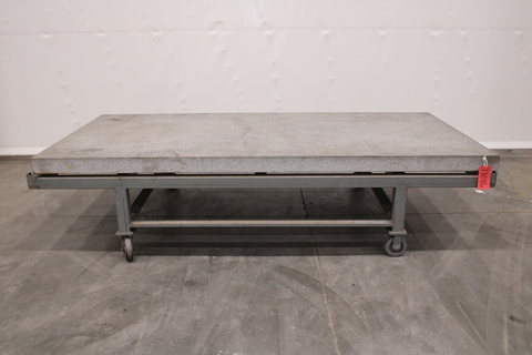 60" x 120" x 5" Gray Granite Surface Combustion Plate
