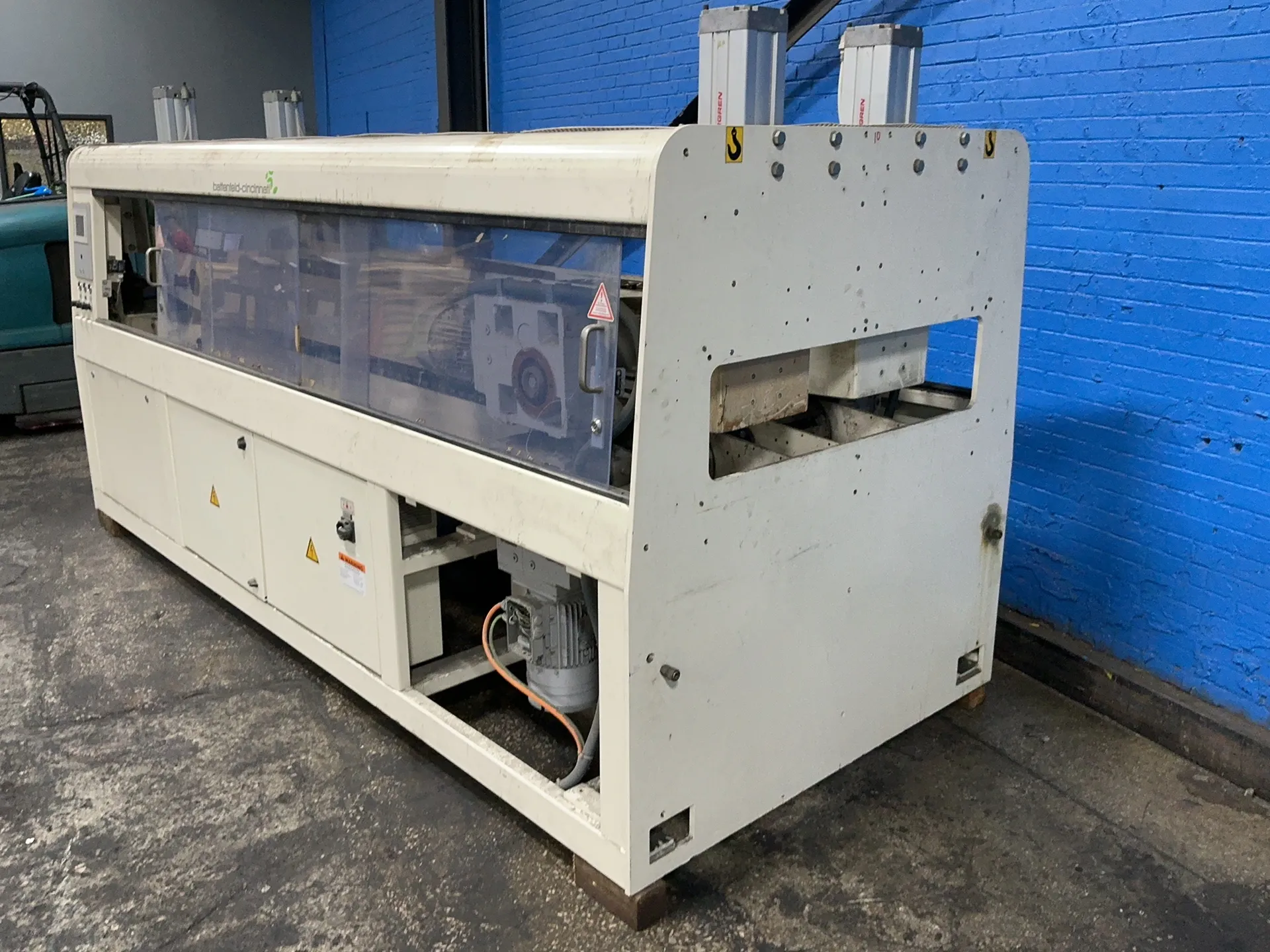 Battenfeld-Cincinnati #P250-SEH/2400/500-Twin-L, pullstream twin l belt pul, 12" x 106" conveyors, 32 A, 2014