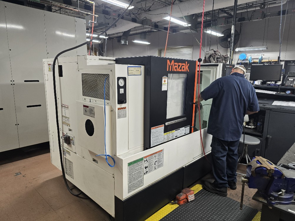 Mazak #Quick-Turn-Smart-250, CNC lathe, 26" swing, 10" chuck, 3" bar, 14.25" dia., 19.6" lgth, A2-8, 12