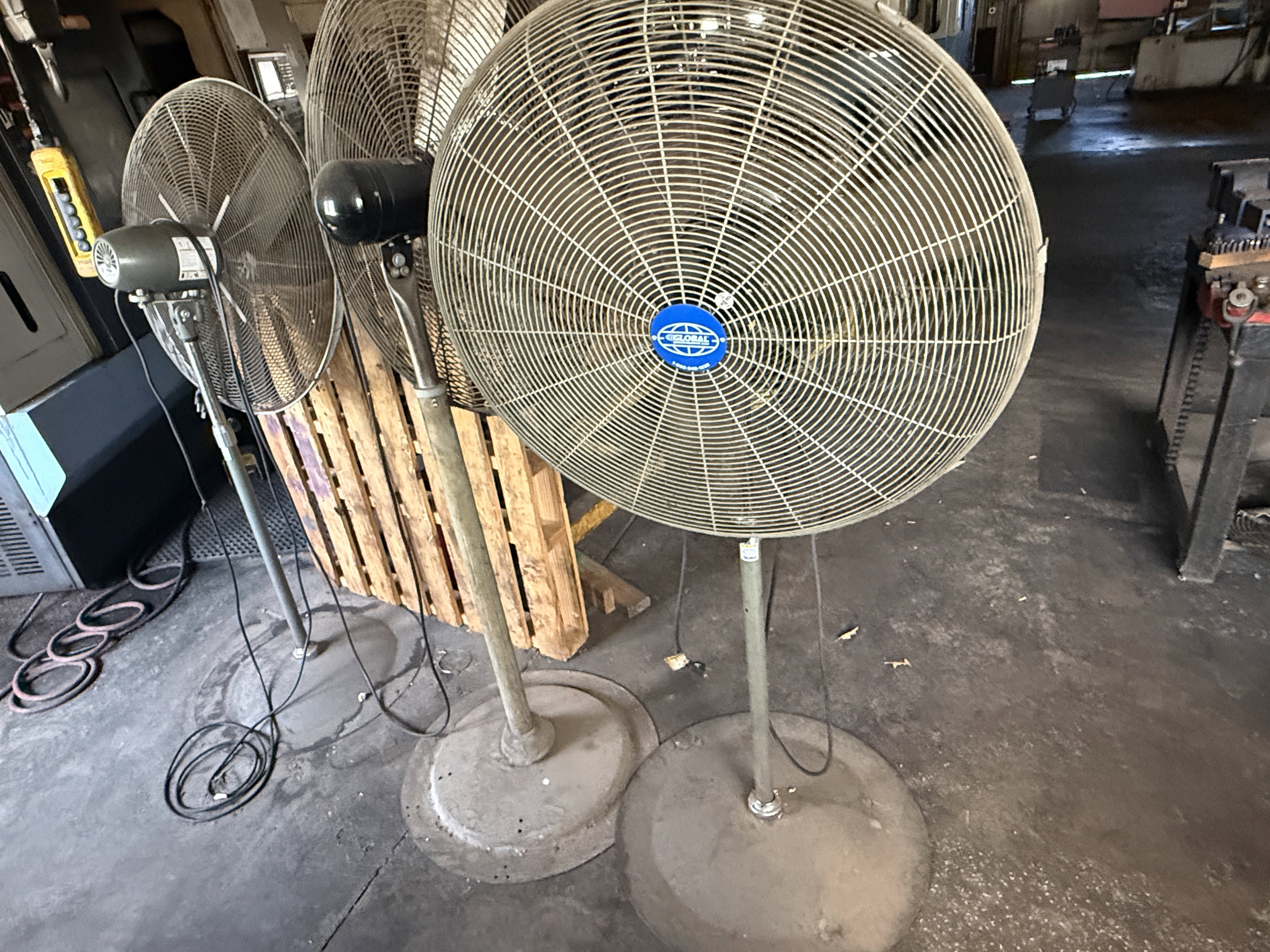 30" Global, Pedestal Shop Fans (3 available)