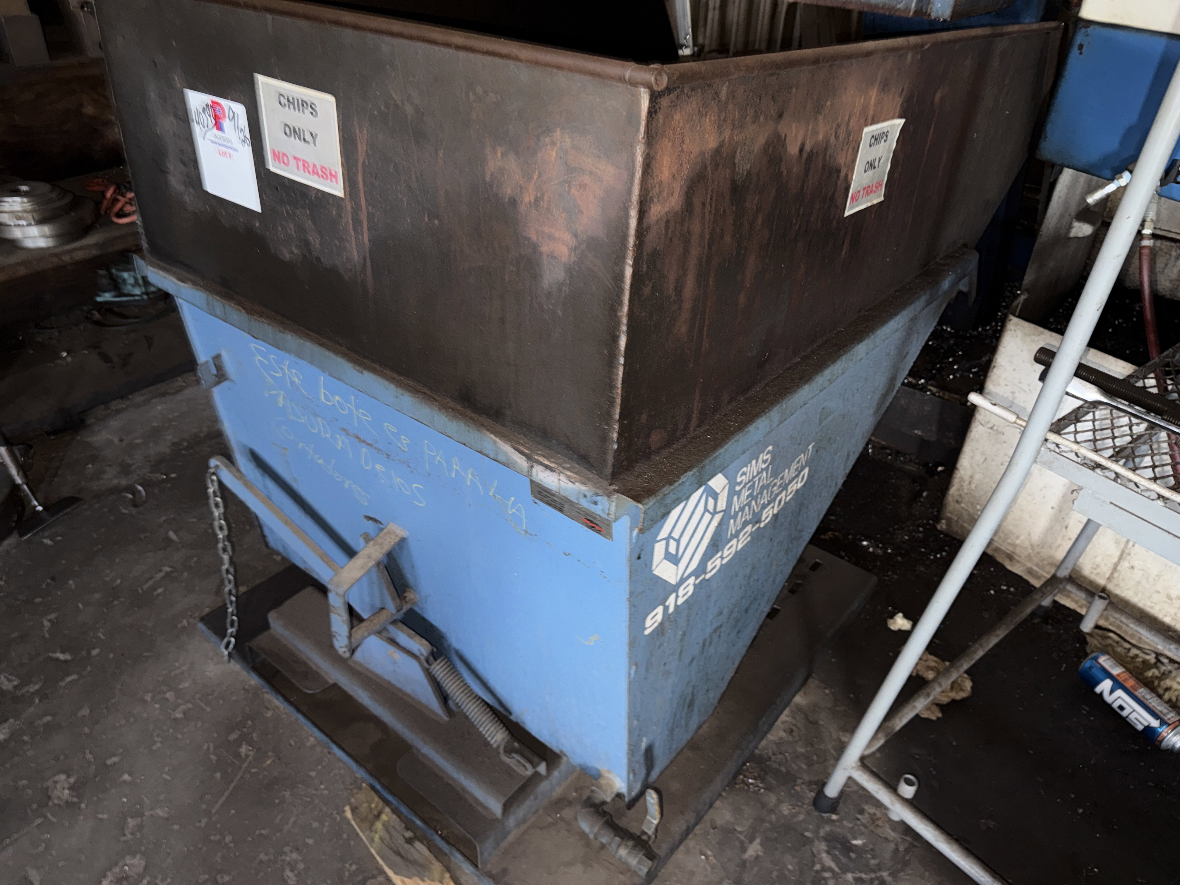 3 - 4 Cu. Yd. Hippo Hopper, Self-Dumping Metal Hopper (3 available)