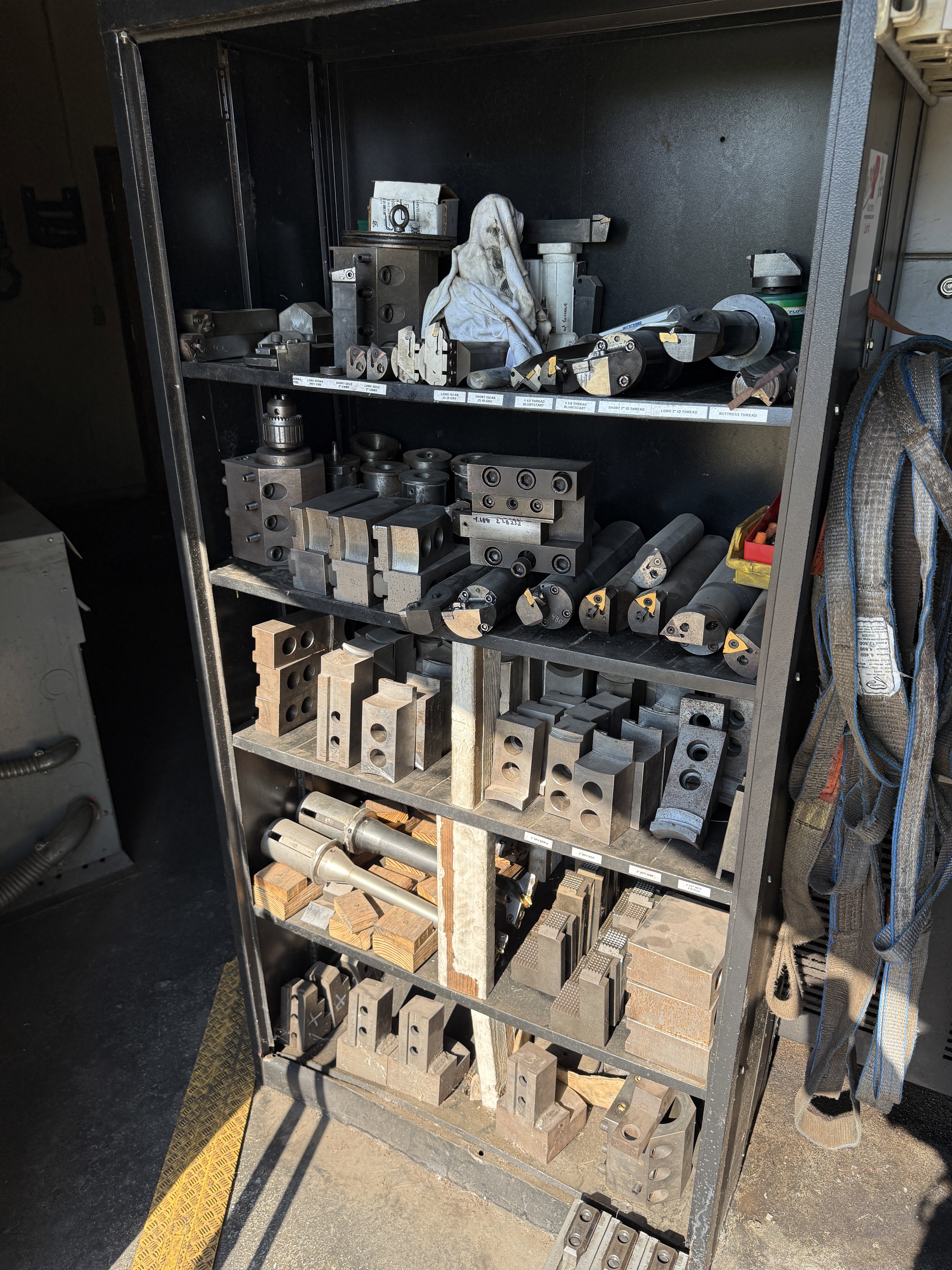 LOT of 50 Plus CNC Lathe Cutting Tools, Adapters, Jaws, Bars and Related
