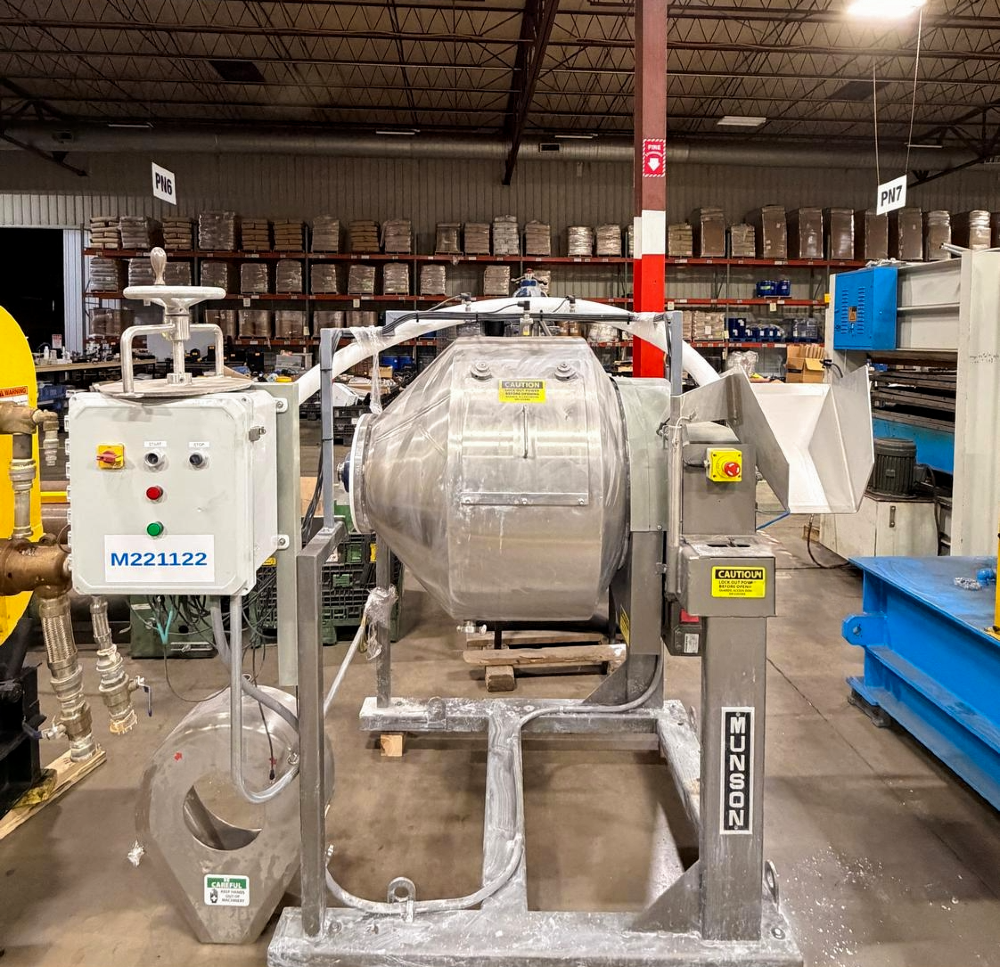 Munson Machinery #MX-5-SS, Rotary Batch Mixer, Stainless Steel, 460 V., 3ph