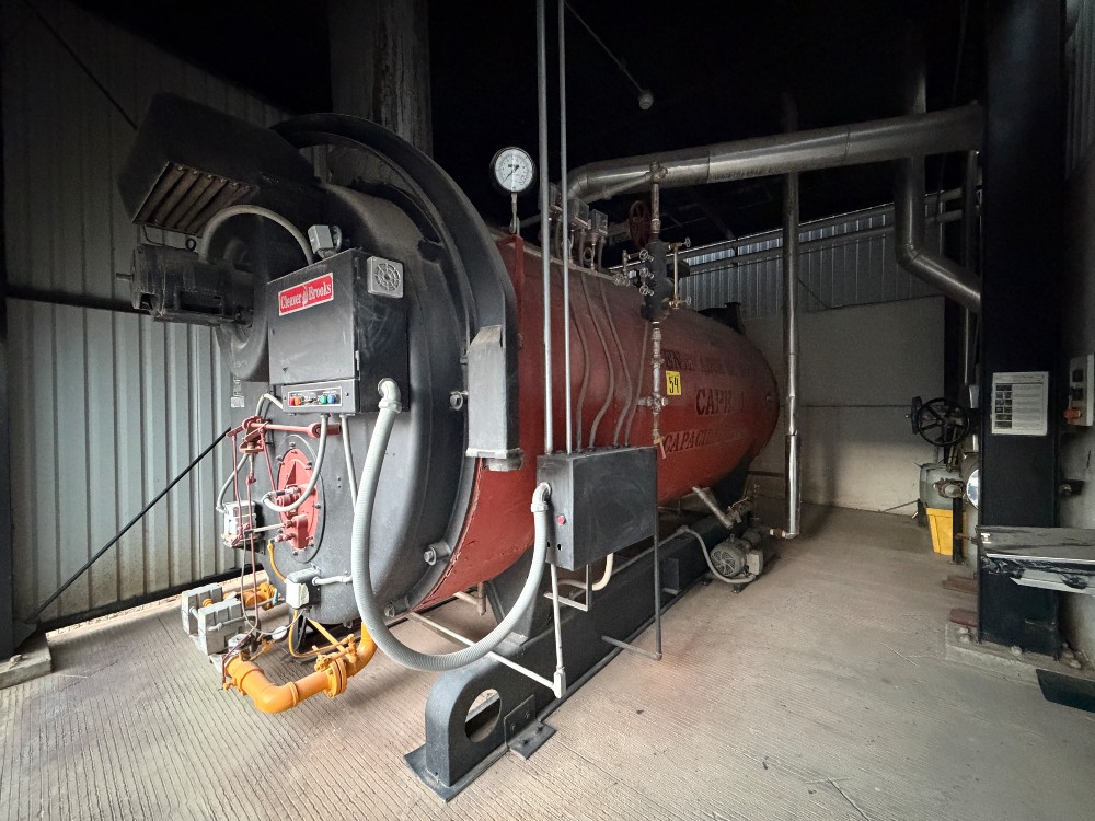 10370 PPH Cleaver Brooks #CB.600.300, watertube boiler, 6.6' dia x 18.1'L, 1982