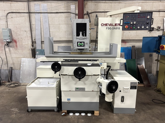 8" x 18" Chevalier #FSG-3A818, Automatic Surface Grinder, 19.7" X, 8.9" Y, 17.7" Z, 8" x 1/2" x 1.25" bore
