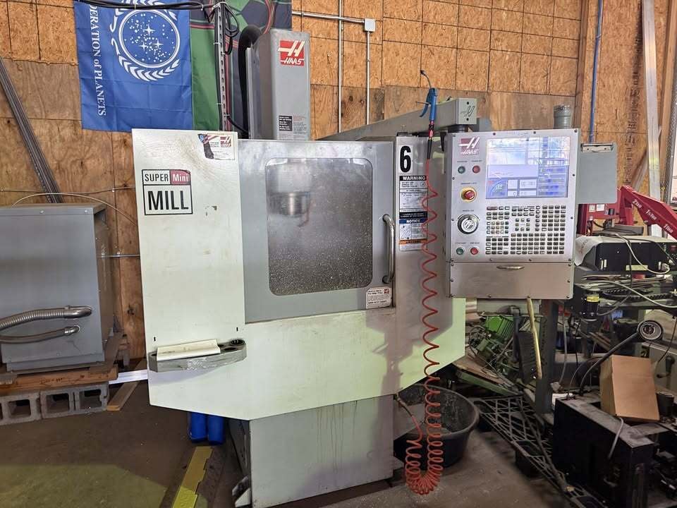 Haas #Super-Mini-Mill, CNC Vertical Machining Center, 16" X, 12" Y, 10" Z, 36" x 12" table, 15 HP, 10,000