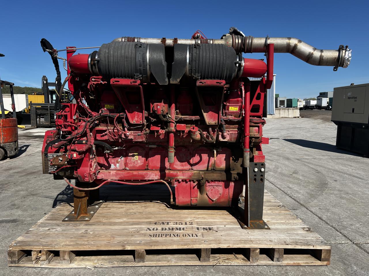 2250 HP Caterpillar #3512C, frack spec industrial diesel engine, sound attenuated enclosure 0 bell housing
