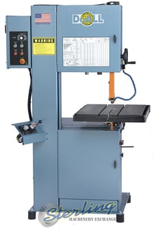 20" x 12" DoAll #2012-VH, metal cutting vertical contour, semi-auto, 30-5500 FPM, 20" wheel, 6 FPM, 3 HP