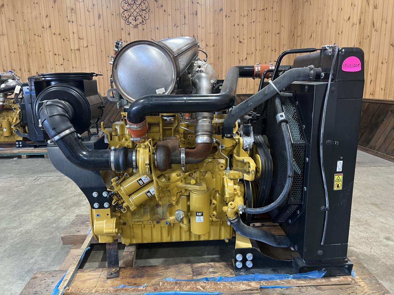 375 HP Caterpillar #C9.3B, diesel power unit w/ radiator, sound attenuated enclosure 1 bell housing, 14"