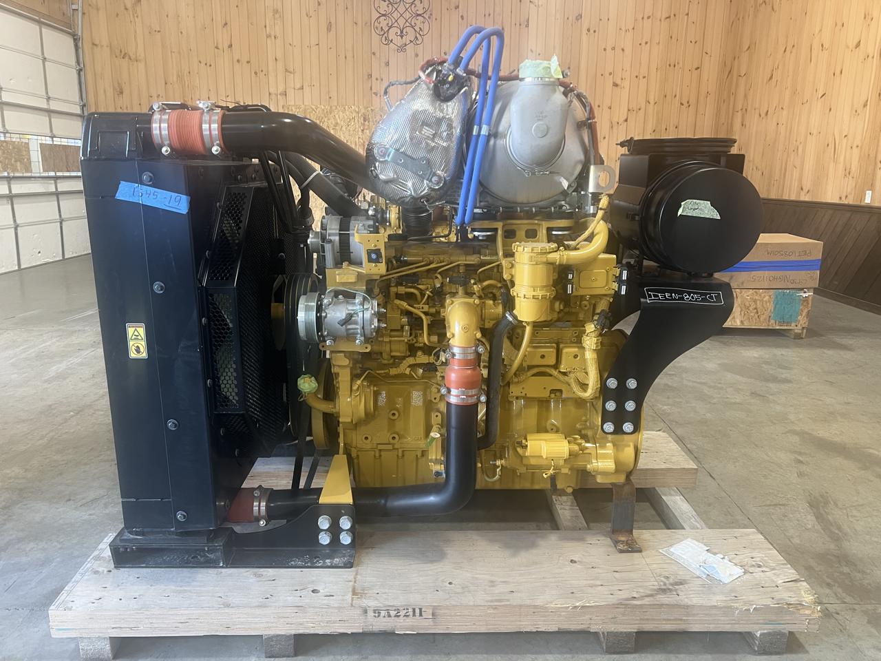 375 HP Caterpillar #C9.3B, diesel power unit w/ radiator, sound attenuated enclosure 1 bell housing, 14"