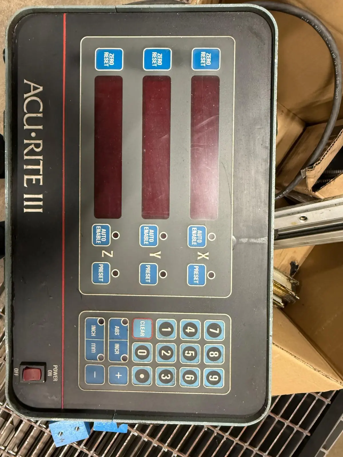 First #LC-20VSG, Vertical Knee Milling Machine, 52" x 10" table, 36.2" X, 16.9" Y, 18" Z, R-8, 60-4500 RPM