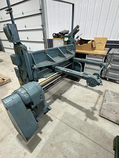 16 gauge x 4' Wysong #1652, Mechanical Power Shear, 48" width capacity, rear operated manual back gauge
