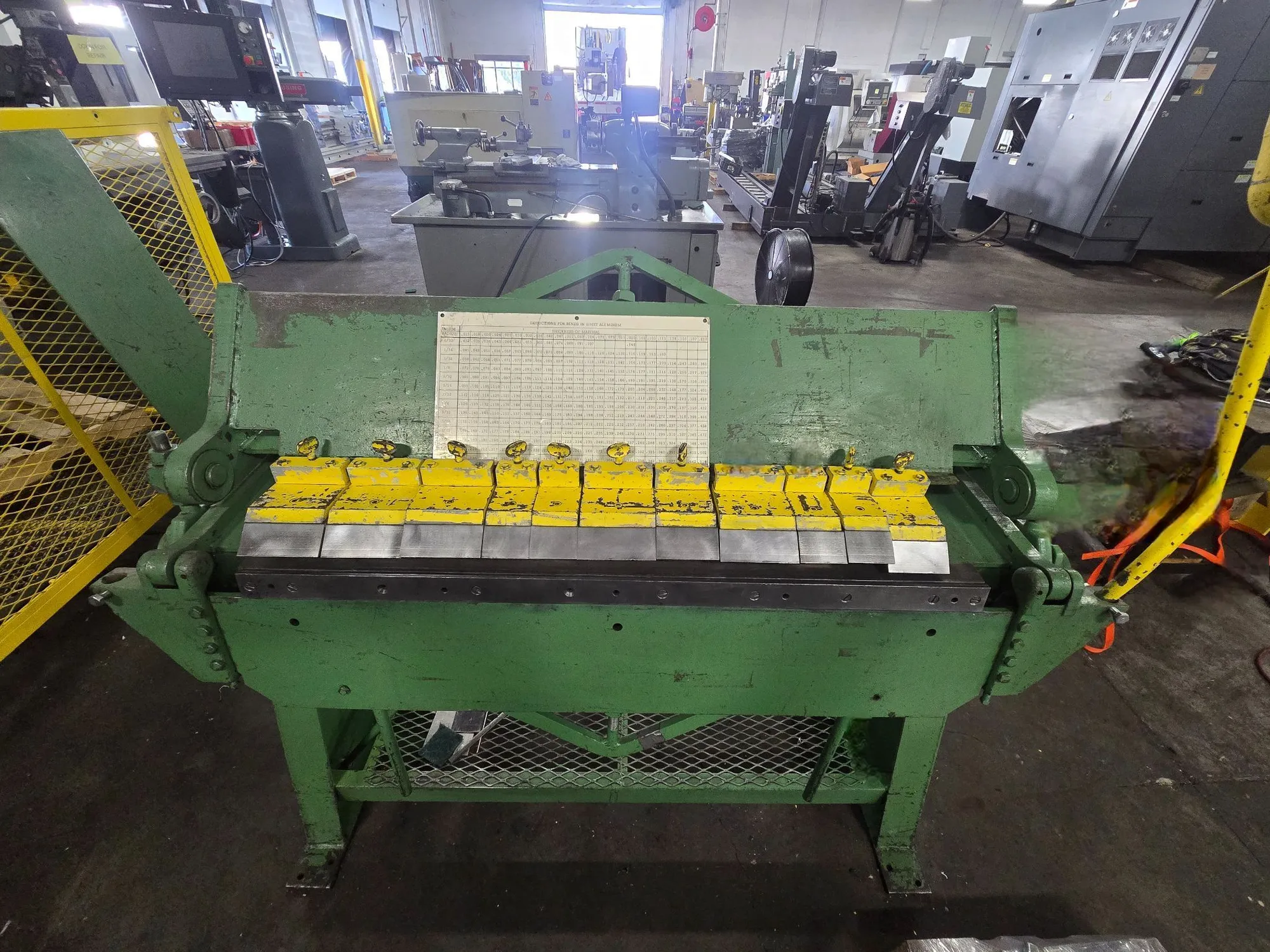 14 Dreis & Krump #BPO-414-6, Box & Pan Finger Brake, 48" bending length, removable nose bars, finger