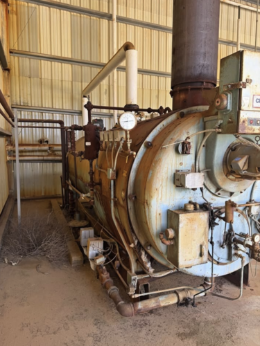 200 HP Cleaver-Brooks #CB-200-200, Packaged Steam Boiler, 200 PSI, 8360000 BTUH, dual fuel gas/oil, 10 HP