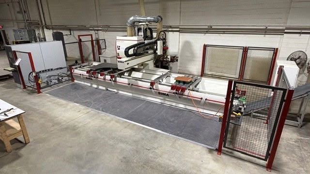 IMA #Bima-310-V, CNC Router & Edgebanding System, 4-Axis, 7.5 KW spindle, 12 vertical drilling spindles