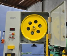 20-1/2" x 12-3/8" Acra #KV-50, vertical metal cutting, saw blade welder, grinder, blade shear, work light
