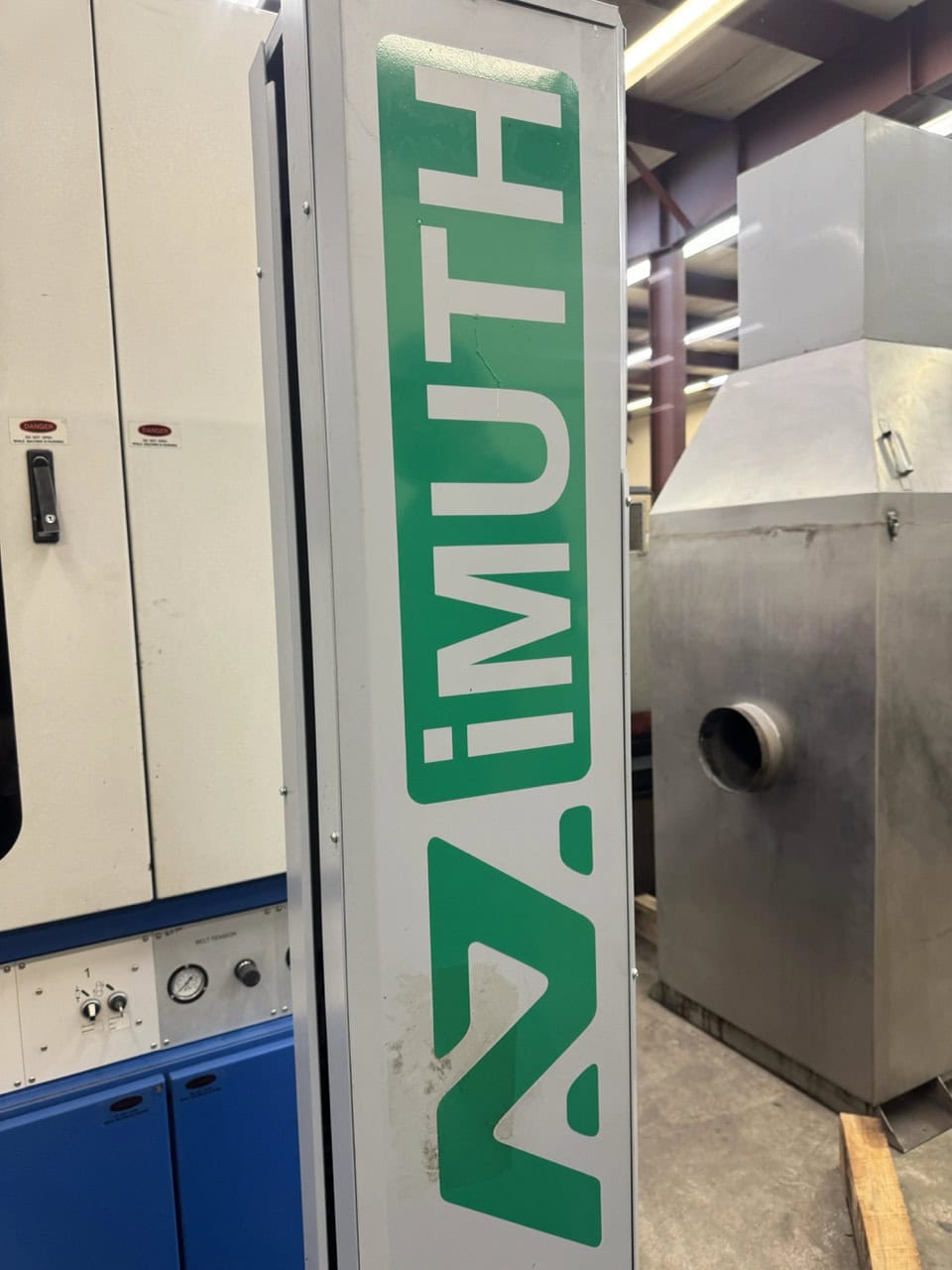 Azimuth #AZ-3000, Semi-Automatic Pallet Stretch Wrapper, 4,000 lb. capacity, 50" x50" max. pallet, 85" wrap