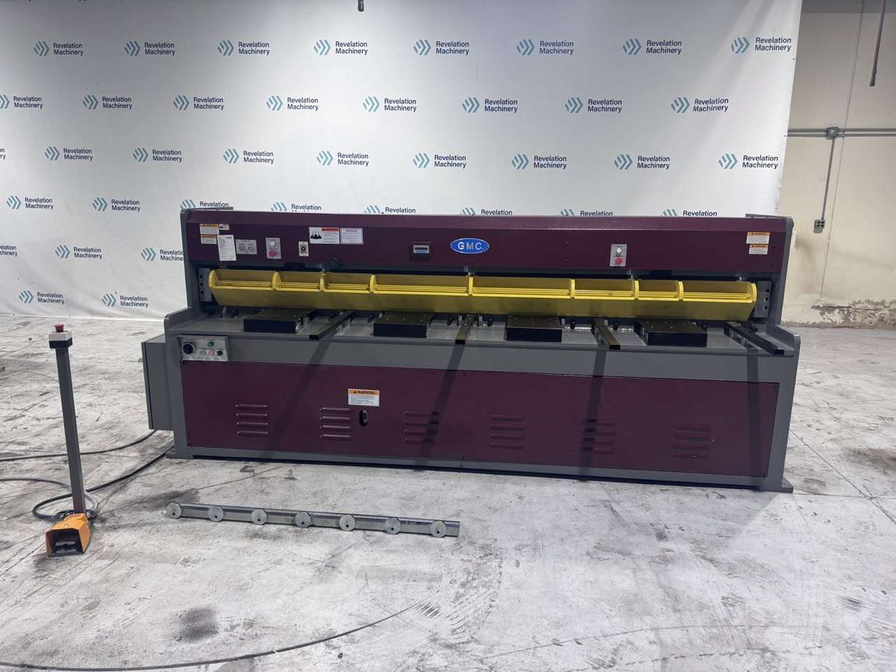 10 gauge x 10' GMC Machinery #HS-1010E, Hydraulic Shear, 10-15 SPM, 36" SIKO power Back Gauge, 60" squaring