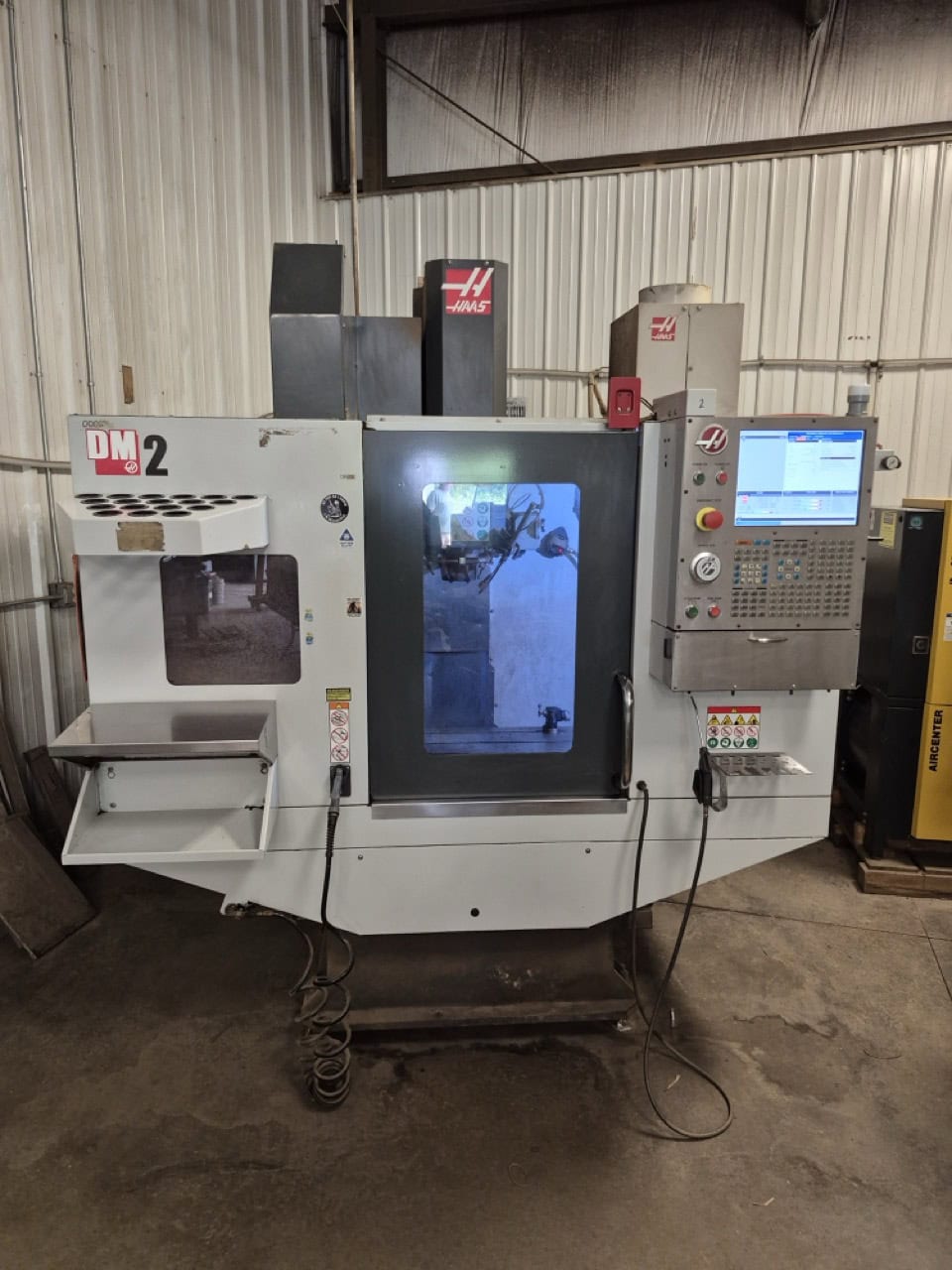 Haas #DM-2, CNC vertical machining center, 28" X, 16" Y, 15.5" Z, 34" x15" table, 15000 RPM, CAT 40, 15 HP