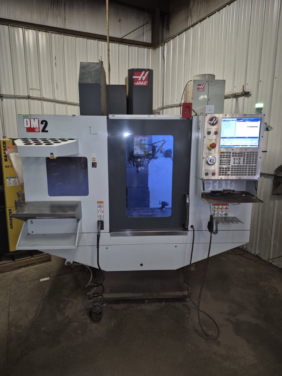 Haas #DM-2, CNC vertical machining center, 28" X, 16" Y, 15.5" Z, 34" x15" table, 15000 RPM, CAT 40, 15 HP