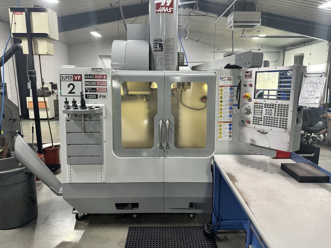 Haas #VF-2SS, CNC vertical machining center, 30" X, 16" Y, 20" Z, 36" x18" table, 12000 RPM, CAT 40, 30 HP