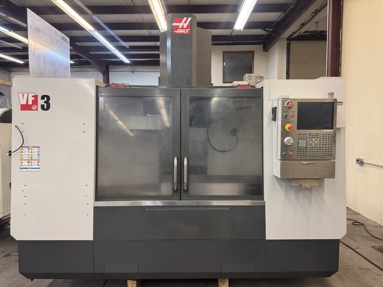 Haas #VF-3, CNC vertical machining center, 40" X, 20" Y, 25" Z, 48" x18" table, 10000 RPM, CAT 40, 20 HP