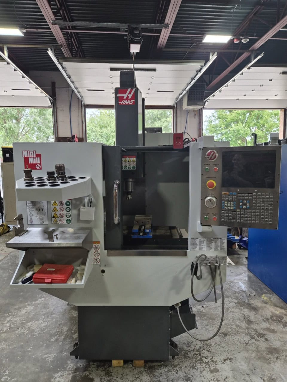 Haas #Mini-Mill, CNC vertical machining center, 16" X, 12" Y, 10" Z, 36" x12" table, 4000 RPM, CAT 40, 7.5