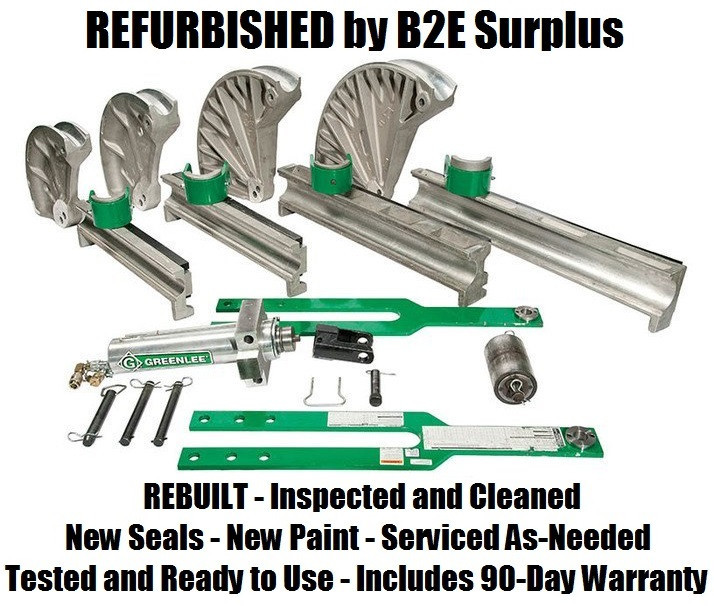 4" Greenlee #881CTDE980, Cam Track Hydraulic Conduit Bender, 2-1/2", 3" & 4" EMT/IMC/Rigid, One-Shot 90°