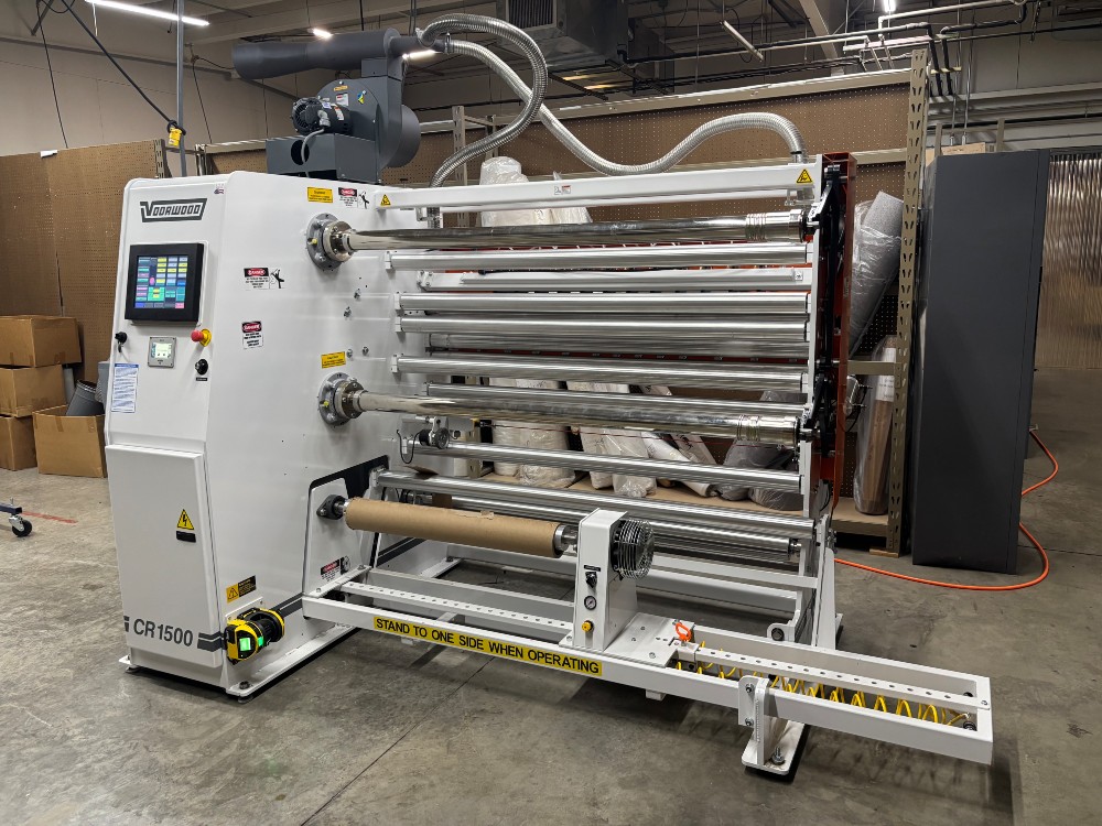 Voorwood #CR1500, 64" slitter - rewinder