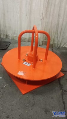 4000 lb. Drawling Technology horizontal wire coil reel, 36" table, manual brake, #67021