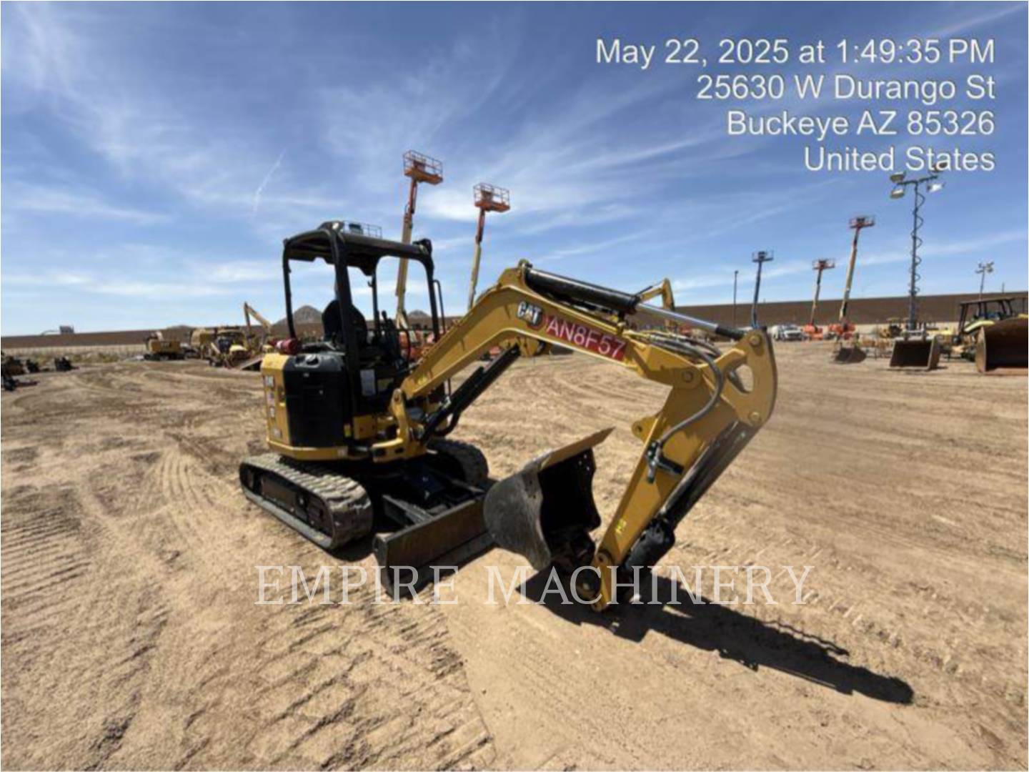 Caterpillar 307.5-07 L, 2040 hours, S/N: GW703263, 2022