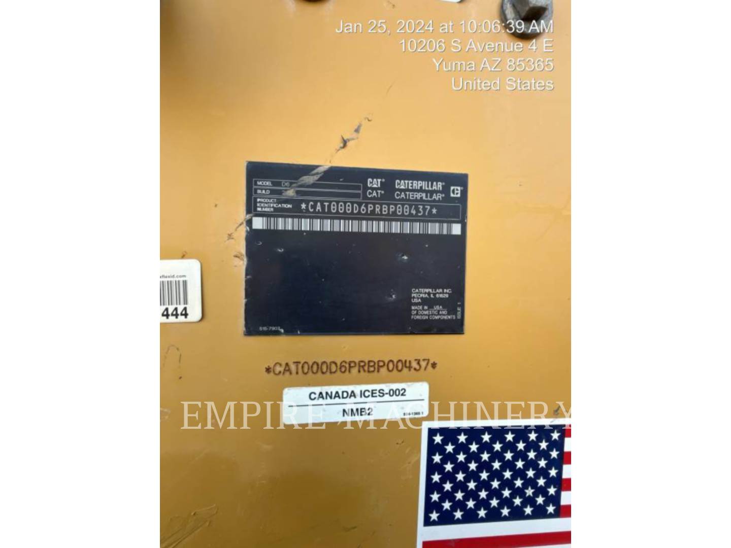 Caterpillar D620PAT TE, 6899 hours, S/N: RBP00437, 2020