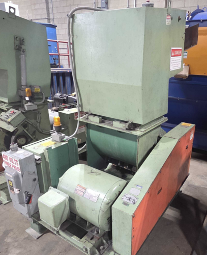 16" x 16" Granutec #TFG1616-50, open rotor granulator, 50 HP, 3 knife open rotor, 2 bed knives