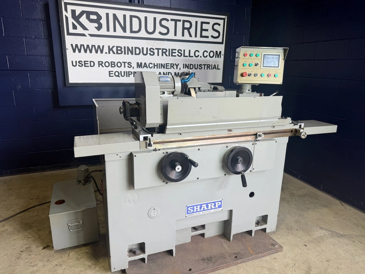 8" x 20" Sharp #OD820A, universal cylindrical grinder, touch screen programmable control, 240 V., 3 Ph.