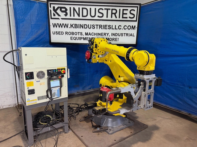 Fanuc R-2000iC/165F, 6-Axis Robot, 165 kg payload, 2655 mm reach, R-30iB Controller, servo spot weld gun, 0.3