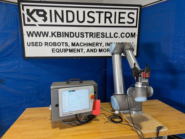 Universal Robots UR10, 6-Axis Collaborative Robot, 1300 mm reach, CB3 Controller, Polyscope, Robotiq 2-finger