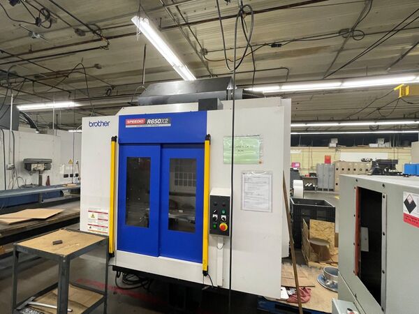 Brother #Speedio-R650X2, CNC drill/tap center, 40 ATC, 25.6" X, 16.7" Y, 17.1" Z, 10k RPM, BT30, 17 HP