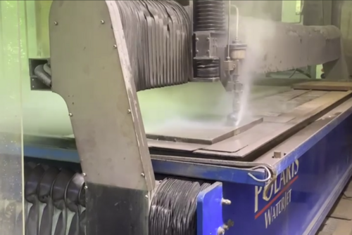 Polaris #P1-126S, waterjet cutters, single head, hydraulic intensifier pump, 2018