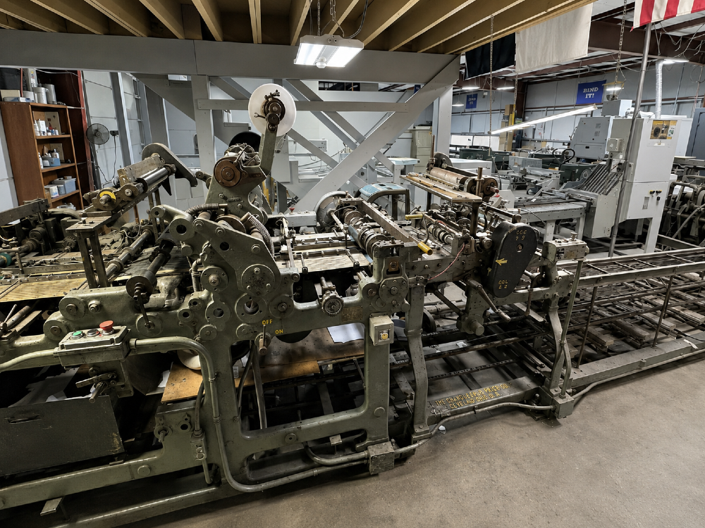 FL Smithe #WRW-PC, envelope converting machine
