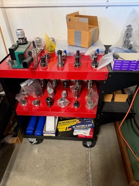 BT-30 tool holders and ER collet chucks, side lock holders, some Sandvik, LOT of over 90 pieces