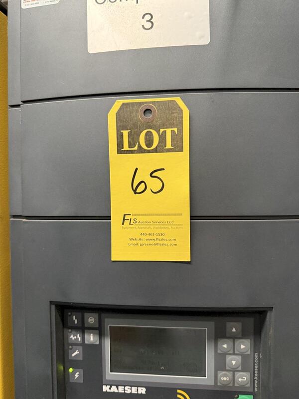 494 cfm, 125 psig, Kaeser #CSD-100, Rotary Screw Air Compressor, air cooled, 100 HP, 3585 RPM, 460Y/266 Volt