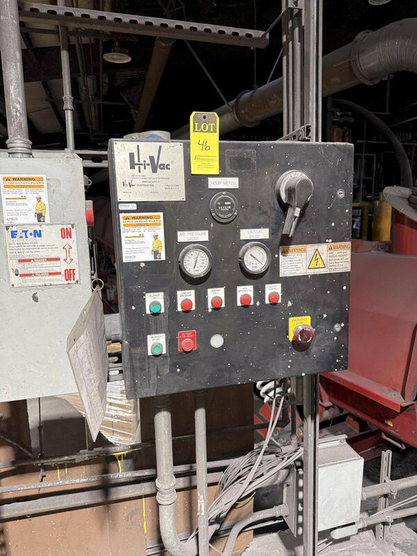 Image for Hi-Vac #875-SP, Stationary Industrial Vacuum, remote controls, 731 hours