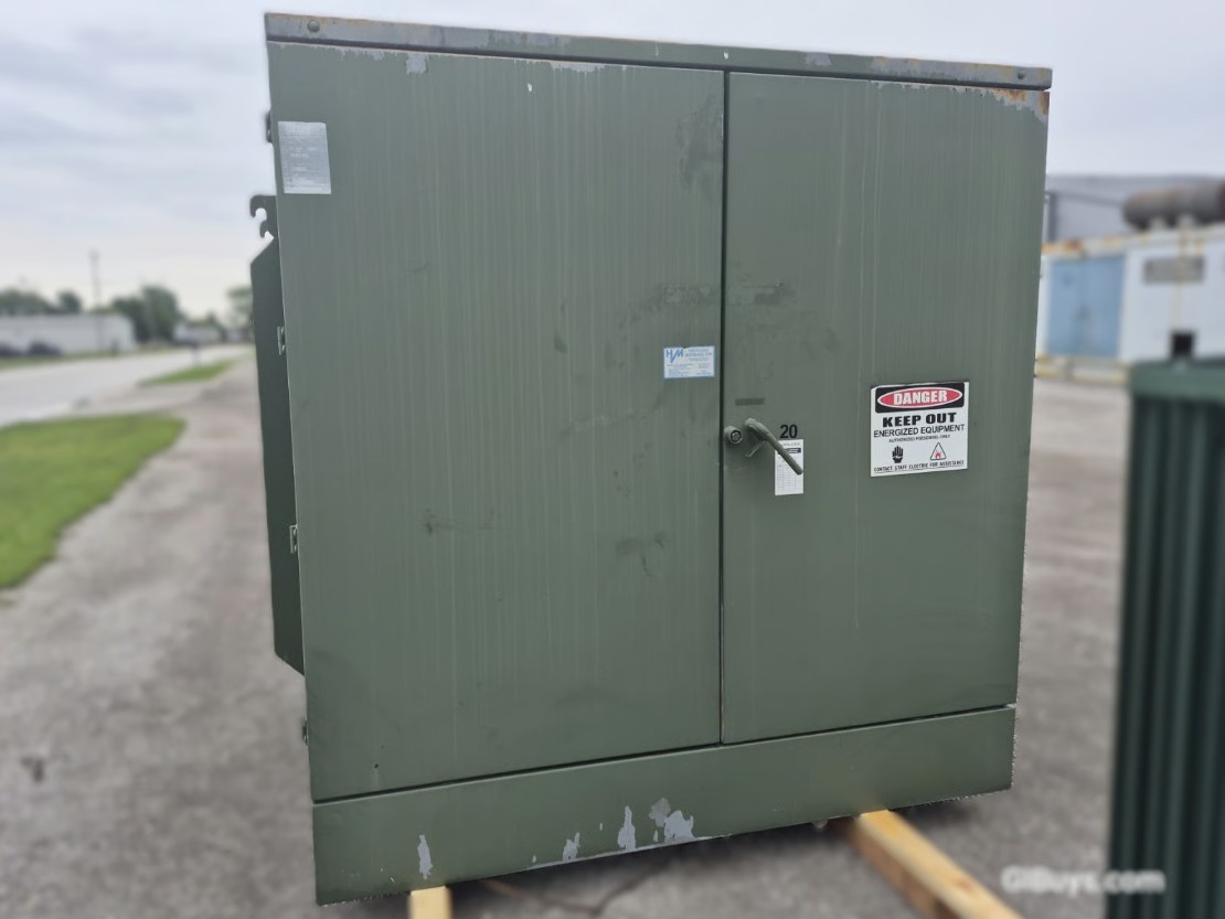 1500 KVA 24940GY/14400 Primary, 480Y/277 Secondary, Eaton, Pad-Mounted Transformer, 3PH, Triplex Core