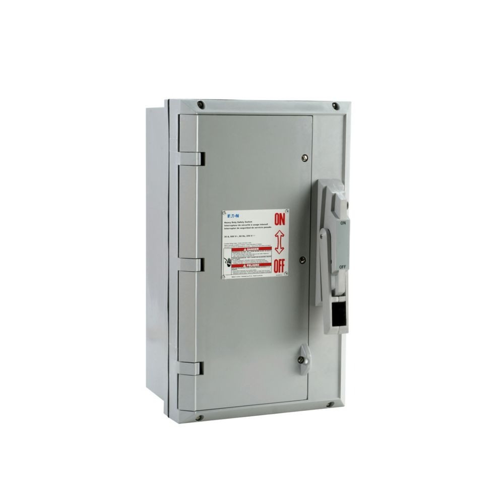 30 Amp. Eaton #DH361UCK, Heavy Duty Single-Throw Non-Fused Safety Switch, Single-Throw, NEW