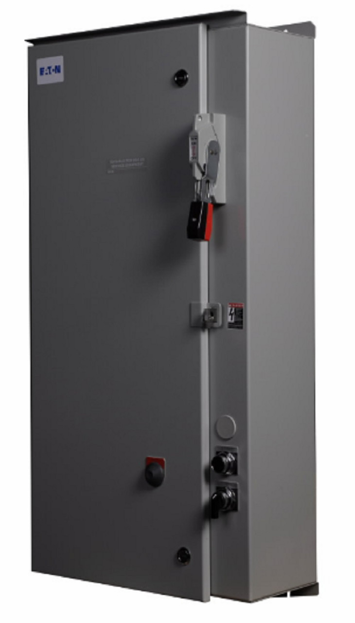 100 Amp, Eaton #ECN5432AAG, Pump Panel Combination Starter, Fusible Disconnect, 120 Volts, 3 phase, NEMA 3R