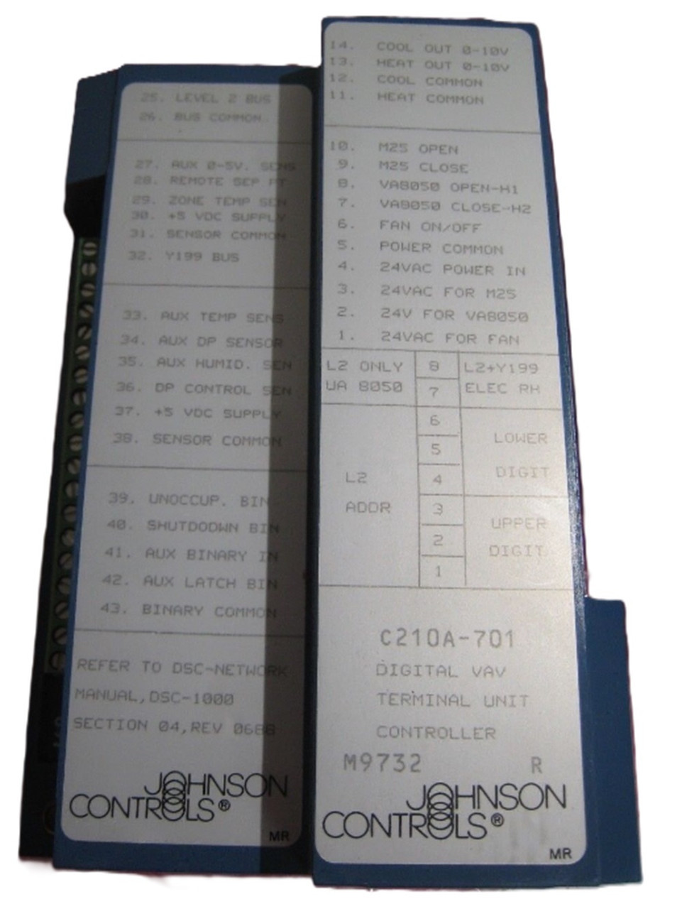Johnson Controls #C210A-701, Digital VAV Terminal Controller Box, NEW