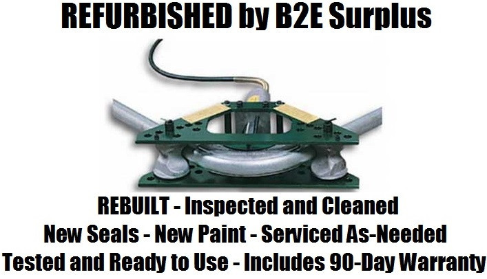 4" Greenlee #777, Rigid Conduit Bender, 1-1/4" - 2" One-Shot, 2-1/2" - 4" Segment, Without Pump, Refurbished